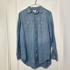 J. Crew Light Blue Chambray Shirt